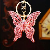 Cute Butterfly Metal Women's Keychain sku image 3