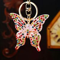 Cute Butterfly Metal Women's Keychain sku image 5