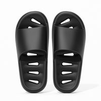 Unisex Basic Solid Color Open Toe Slides Slippers sku image 15