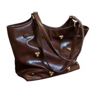 Women's Large All Seasons Pu Leather Solid Color Classic Style Magnetic Buckle Shoulder Bag main image 2