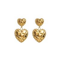 IG Style Heart Shape Stainless Steel Alloy Inlay Zircon Rings Earrings Necklace sku image 12