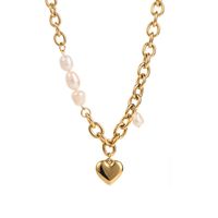IG Style Heart Shape Stainless Steel Alloy Inlay Zircon Rings Earrings Necklace sku image 18