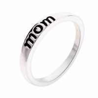Wholesale Jewelry MAMA Simple Style Letter Alloy Plating Rings sku image 1