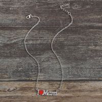 IG Style MAMA Simple Style Letter Heart Shape Alloy Plating Inlay Zircon Mother'S Day Women's Necklace main image 2