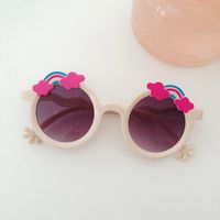 Casual Cute Rainbow Pc Resin Round Frame Full Frame Kids Sunglasses sku image 3
