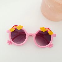 Casual Cute Rainbow Pc Resin Round Frame Full Frame Kids Sunglasses sku image 4
