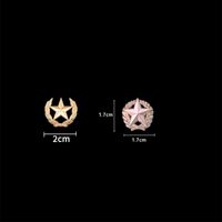 Elegant Vintage Style Pentagram Grain Zinc Unisex Brooches Collar Pin main image 3