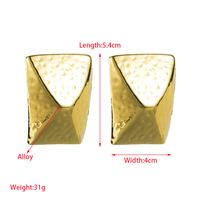 1 Pair Luxurious Square Plating Alloy Gold Plated Silver Plated Ear Studs main image 2
