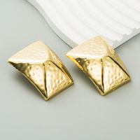 1 Pair Luxurious Square Plating Alloy Gold Plated Silver Plated Ear Studs main image 4