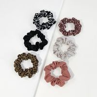 Women's Simple Style Color Block Solid Color Cloth Pleated Hair Tie sku image 1