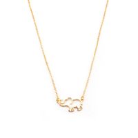 IG Style Cute Elephant Alloy Plating Hollow Out Women's Necklace sku image 1