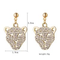 Exaggerated Punk Simple Style Jaguar Alloy Hollow Out Inlay Rhinestones Gold Plated Silver Plated Unisex Earrings Necklace main image 2