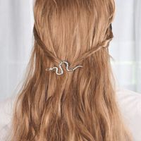 Femmes Style IG Serpent Alliage Placage Incruster Strass Pince À Cheveux main image 2