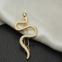 Women's IG Style Snake Alloy Plating Inlay Rhinestones Hair Clip sku image 1