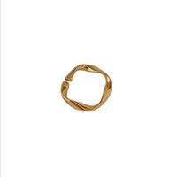Wholesale Simple Style Solid Color Copper Open Rings main image 3