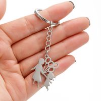MAMA Human Stainless Steel Mother'S Day Bag Pendant Keychain main image 2