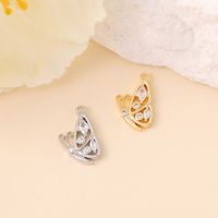 1 Piece 9 * 15mm Copper Zircon 18K Gold Plated White Gold Plated Butterfly Polished Pendant main image 8