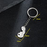 MAMA Human Stainless Steel Mother'S Day Bag Pendant Keychain sku image 7