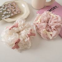 Women's Casual Sweet Bow Knot Cloth Pleated Hair Tie main image 6