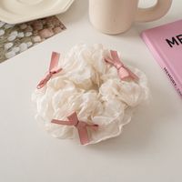 Women's Casual Sweet Bow Knot Cloth Pleated Hair Tie sku image 1