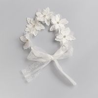 Kinder Süß Einfacher Stil Blume Tuch Haarband main image 1