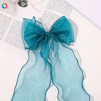 Women's Elegant Sweet Bow Knot Gauze Iron Hair Clip sku image 1