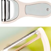 Simple Style Solid Color Stainless Steel Plastic Peeler 1 Piece main image 3