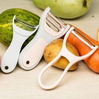 Simple Style Solid Color Stainless Steel Plastic Peeler 1 Piece main image 1