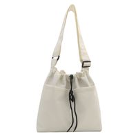 Women's Nylon Solid Color Classic Style Zipper Underarm Bag sku image 3