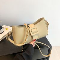 Women's Pu Leather Solid Color Elegant Zipper Shoulder Bag main image 3