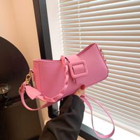 Women's Pu Leather Solid Color Elegant Zipper Shoulder Bag main image 2