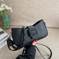 Women's Pu Leather Solid Color Elegant Zipper Shoulder Bag main image 7
