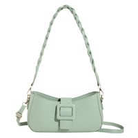 Women's Pu Leather Solid Color Elegant Zipper Shoulder Bag sku image 5