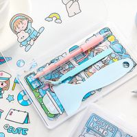 1 Set Cartoon Cartoon Character Learning PP Synthetics Cute Handmade Washi Tape main image 5