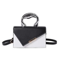 Women's Pu Leather Color Block Elegant Flip Cover Handbag sku image 6