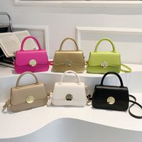 Women's Pu Leather Solid Color Basic Flip Cover Handbag main image 1