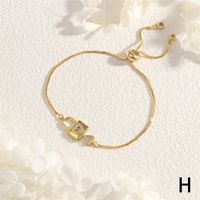 Copper 18K Gold Plated IG Style Simple Style Commute Clouds Car Elephant Inlay Zircon Bracelets main image 8