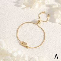 Copper 18K Gold Plated IG Style Simple Style Commute Clouds Car Elephant Inlay Zircon Bracelets main image 9