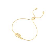 Copper 18K Gold Plated IG Style Simple Style Commute Clouds Car Elephant Inlay Zircon Bracelets main image 10