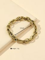 IG Style Casual Solid Color Alloy Inlay Rhinestones Gold Plated Silver Plated Unisex Bracelets main image 2