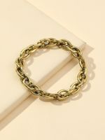 IG Style Casual Solid Color Alloy Inlay Rhinestones Gold Plated Silver Plated Unisex Bracelets main image 6