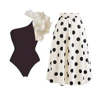 Women's Elegant Polka Dots 2 Pieces Set One Piece Swimwear main image 6