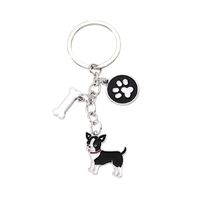 Cute Simple Style Dog Paw Print Unforgettable Alloy Plating Bag Pendant Keychain main image 3