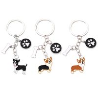 Cute Simple Style Dog Paw Print Unforgettable Alloy Plating Bag Pendant Keychain main image 4