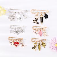 Simple Style Color Block Alloy Epoxy Alloy Women's Brooches main image 1