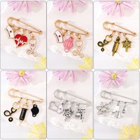Simple Style Color Block Alloy Epoxy Alloy Women's Brooches main image 2