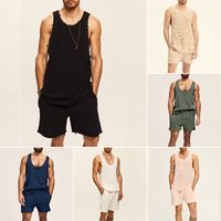 Men's Solid Color Shorts Sets Men's Clothing main image 7