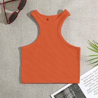 Women's Racerback Tank Tops Tank Tops Vacation Solid Color main image 3