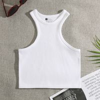 Women's Racerback Tank Tops Tank Tops Vacation Solid Color main image 5