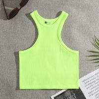 Women's Racerback Tank Tops Tank Tops Vacation Solid Color main image 7